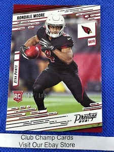2021 #220 Rondale Moore Panini Chronicles Prestige Xtra Points 017/199 Carte RC - Foto 1 di 3