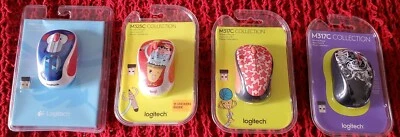 Logitech M317 Floral Sprial Wireless Optical Mouse - Image 1 of 4