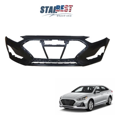 Front Bumper Cover For 2018 2019 Hyundai Sonata SE SEL GL GLS 18-19 Plastic NEW - Image 1 of 4