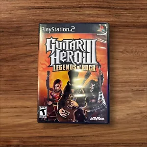 Guitar Hero III: Legends of Rock (Sony PlayStation 2, 2008) Excellent Free Ship - Picture 1 of 6