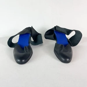 Arche NWOB Women's Leather Hook & Loop Sculptural Heels Black Size 40 - Picture 1 of 6