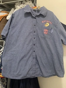 Looney Tunes Woman TWEETY BIRD NATURAL BORN BRAT Blue Gingham Check Size 22W/24W - Picture 1 of 9