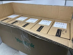 Lot of 5 Yealink SIP T42G VoIP Phone w/Headset Cords & Stand Used In Boxes - Picture 1 of 9