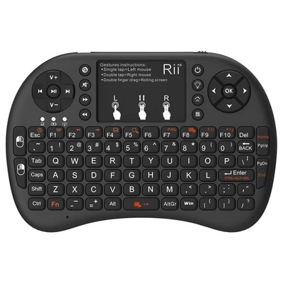 Rii 2.4GHz Mini Wireless Keyboard with Touchpad＆QWERTY Keyboard, Backlit Port... - Image 1 of 4