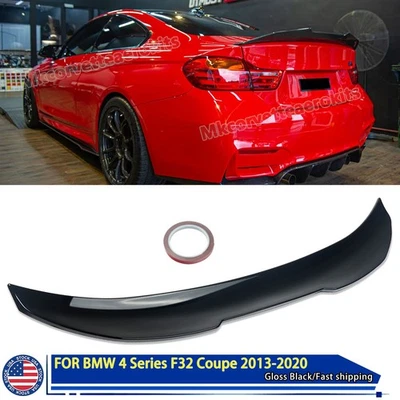 PSM STYLE REAR SPOILER WING LIP FOR BMW 4 Series F32 428i 430i COUPE 2014-2020 - Image 1 of 4
