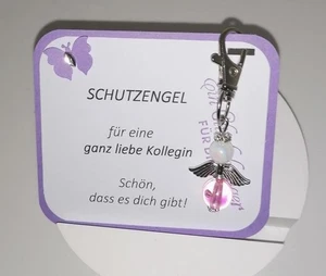 Glücksbringer Schutzengel Geschenk Kollegin Geburtstag Weihnachten  Mitbringsel - Bild 1 von 2