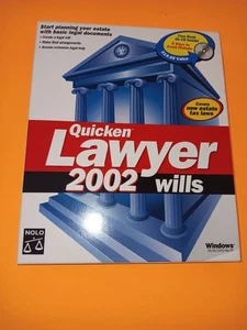 Vintage Quicken Lawyer 2002 Wills PC Software Windows Estate NEW UNOPENED - Picture 1 of 3