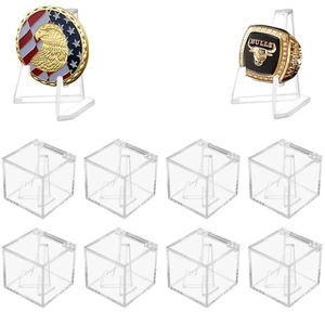 Championship Ring Display Case, Clear Acrylic Championship Ring Holder Box, A... - Foto 1 di 7