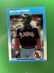 1987 Fleer Glossy Mark McLemore California Angels #U 77 - Picture 1 of 2