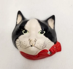 Babbacombe Vintage Keramik Smoking Katze Schnur & Scherenhalter Laureston England - Bild 1 von 5