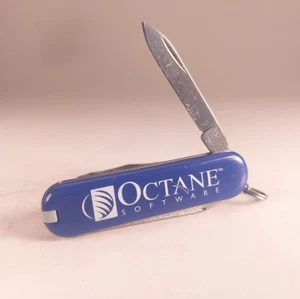 Swiss Army Knife Victorinox Escort 58mm Blue OCTANE SOFTWARE Logo - Picture 1 of 5