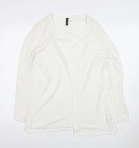H&M Divided Women's White Open front Cardigan, Regular Fit, Size S - Picture 1 of 12