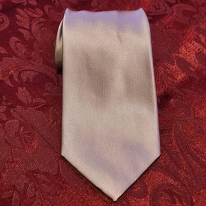 Paul Fredrick Solid Silver Handmade 100% Silk Tie - Picture 1 of 6