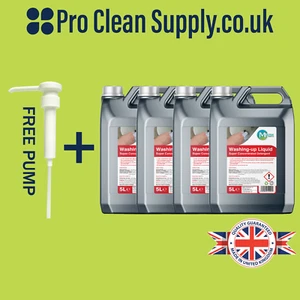 Washing-up Liquid Super Concentrated, high-foaming heavy-duty detergent 4x5L - Picture 1 of 5