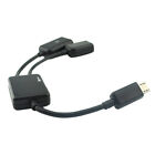 Transfer 2 In 1 Adapter Cable Connect Otg Microb Splitter 0.2 M Black Charge