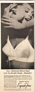 1961 Exquisite Form Comfort Zone Bra Brassiere Miracle Band Vintage Print Ad - Picture 1 of 1