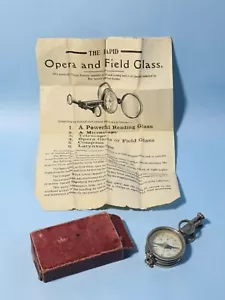 Antique RAPID Folding Opera and Field Glasses 6 Combination Tool a/f - Picture 1 of 12