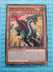 LEDE-EN030 Dinovatus Docus Yu-Gi-Oh Card 1st Edition New - Picture 1 of 3