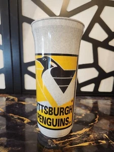 Vintage Pittsburgh Penguins 90s Era Betras USA Plastic Cup Tumbler New 8" - Picture 1 of 5