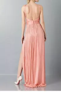 #408 maria lucia hohan pink dress size 44 long $2595 - Picture 1 of 9