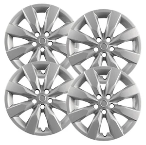 Set of (4) 16" Silver Hubcaps for Toyota Corolla 2014-2016, 8 Spoke, Heavy Duty  - Picture 1 of 6