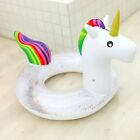 Ixir Inflatable Float, Glitter Sequin Pool Floats, Swimming Pool Ring Unicorn