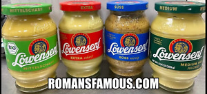 Loewensenf Extra Hot German Mustard, 9.3 oz. Express handling !! US SELLER !!