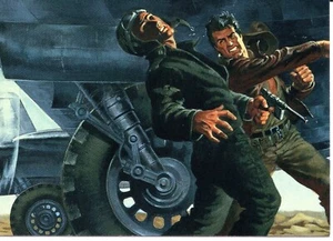 Indiana Jones #71 Hell's Outpost Jim Steranko Kunstkarte / 1995 FPG - Bild 1 von 2
