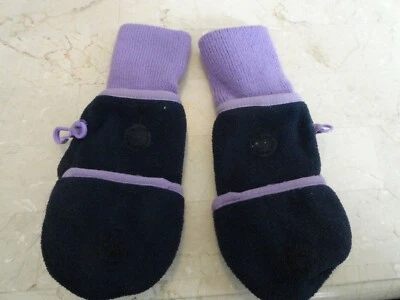 Guantes convertibles sin dedos azul púrpura Gap para niñas - talla S (6-7) Foto 1 de 4