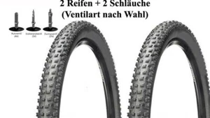 2x 26 Zoll Fahrradreifen Decke Mantel für MTB 26 x 2,1 + (54-559) + Schlauch - Bild 1 von 2