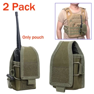 2Pack Universal Radio Case Two Way Radio Holder Pouch for Walkie Talkies Holster - Picture 1 of 9