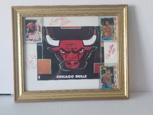 Chicago Bulls Norm Van Lier, Chet Walker & Bob Love Auto (Frank Lindner gerahmt) - Bild 1 von 18