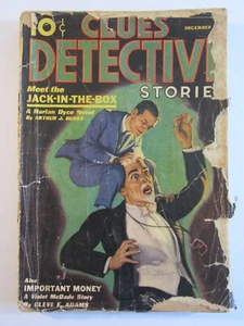 Clues Detective Stories Pulp v. 37 #1, Dec. 1936  PR  Harlan Dyce Story! - Picture 1 of 5
