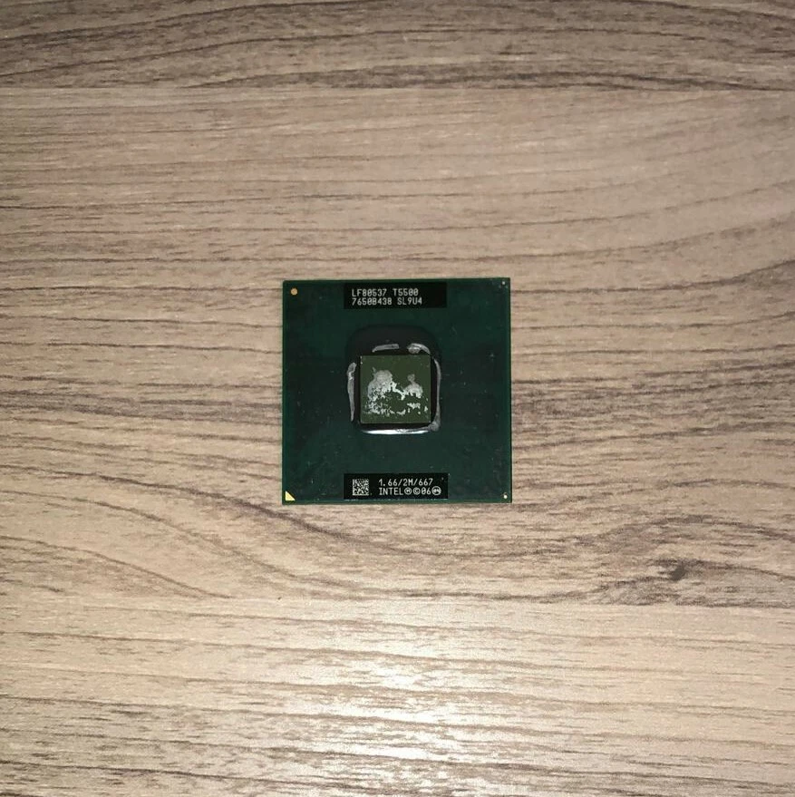 Intel Core 2 Duo T5500 1.667 GHz 2 Core CPU Socket M Processore SL9U4 - Immagine 1 di 1