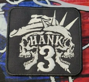 BESTICKTER HANK 3 ROCKABILLY BAND AUFNÄHER (bitte Anzeige lesen) - Bild 1 von 3