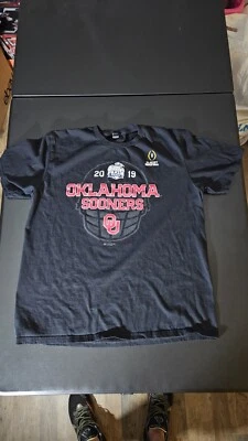 Oklahoma Sooners Chick-fil-A 2019 Peach Bowl yunque ligero adulto L negro... Foto 1 de 4