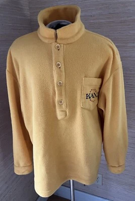 Pantalones de mezclilla Karl Kani KKJ23 deportivos para hombre 2X dorados poliéster polar Polartec Foto 1 de 4