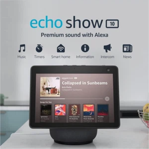 Echo Show 10 (3Rd Gen) | HD Smart Display with Premium Sound, Motion and Alexa | - Picture 1 of 14