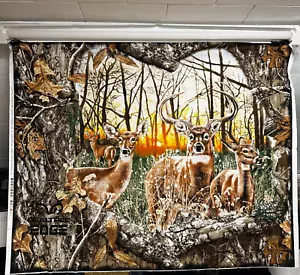 RealTree Edge White Tail Deer Cotton Panel Fabric Panel 36 x 44" - Picture 1 of 4