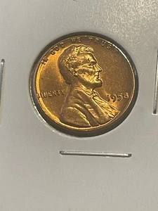 1958-P Lincoln Wheat Cent Brilliant Uncirculated X2475 - Picture 1 of 3