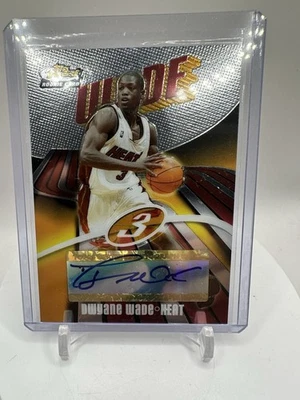 DWYANE WADE 2003-04 Topps Finest #158 Rookie Auto /999 Miami Heat - Image 1 of 4