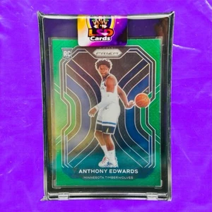 2020-21 Panini Prizm #258 Anthony Edwards Green Prizm Rookie RC Twolves - Picture 1 of 2