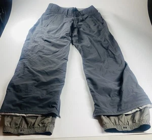 Burton Snow Pants Mens Large Vintage Grey Snowboard Ski Cargo Cuffed Winter - Picture 1 of 14