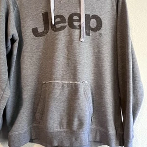 Jeep J America Hoodie XL Gray Pullover Sweatshirt Kangaroo Pocket Logo - Picture 1 of 9