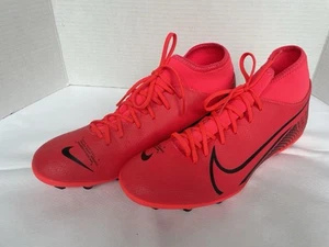 Nike Mens Mercurial Orange Soccer Cleats Shoes Size 9 AT7949-606 Speed System - Picture 1 of 11