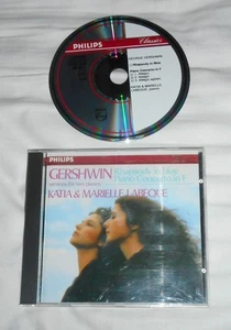 GERSHWIN: Rhapsodie in blau (Klavierversion) - etc. CD 1986 Philips LABEQUE - Bild 1 von 2