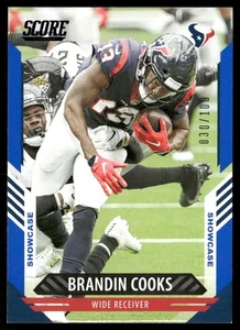 2021 Panini Score Brandin Cooks Blue SP #30/100 Houston Texans - Picture 1 of 2