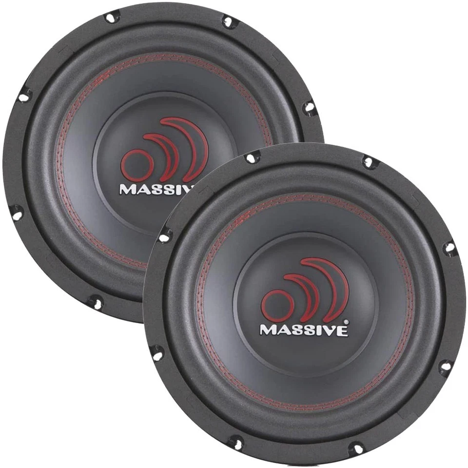Massive Audio Pro Car Sound Tko124 12 Inch Dual 4 Ohm 600 Watt Subwoofer