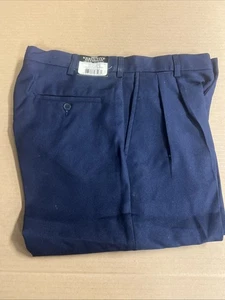 Haband Anzughose dunkelblau Größe 30 x 30 100 % Polyester Hose neu mit Etikett - Bild 1 von 4