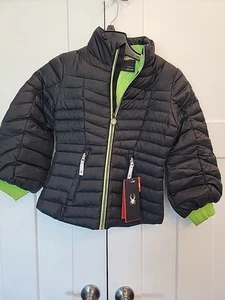 Girls Sundown Jacket Spyder Size Small 8 Black - Picture 1 of 10
